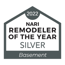 Remodeler of the year award silver basement