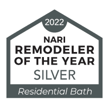 Remodeler of the year award silver residential bath